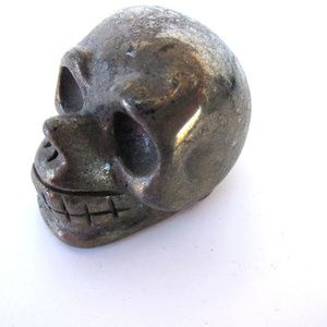 Pyrite Skull 40mm Healing Crystal Leo Solar Plexus